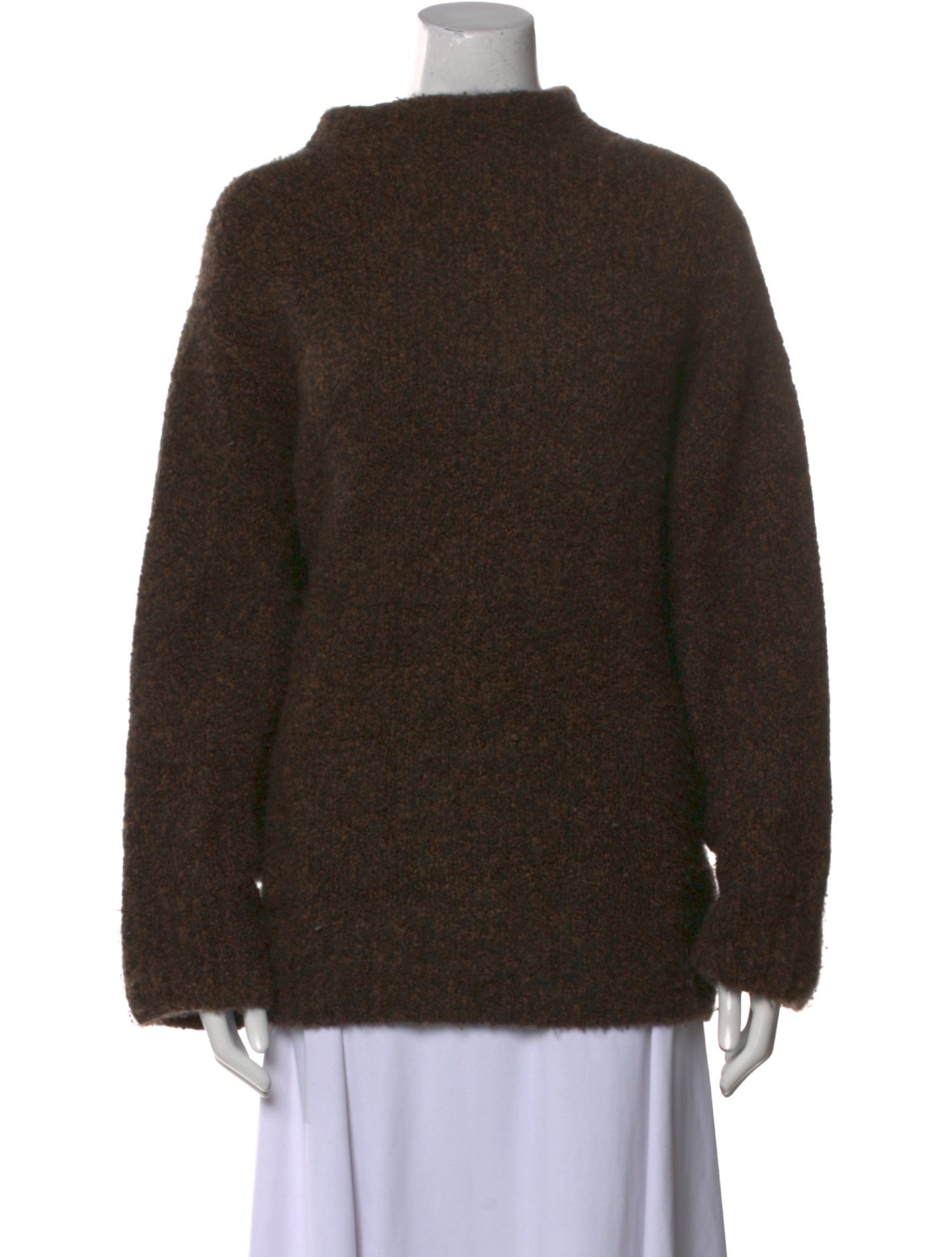 The Row Cashmere Mock Neck Sweater